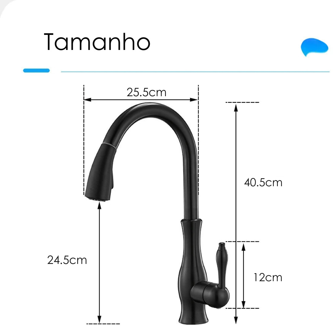 Torneira para Cozinha 360° Monocomando Delux 9